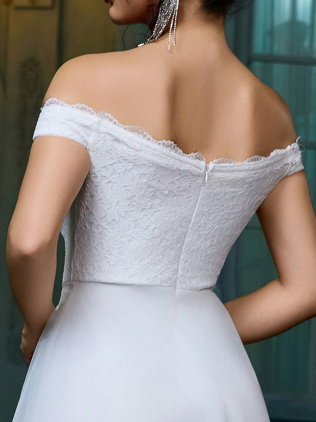 Women Fashion Elegant Vintage Off Shoulder Formal Evening Dress For Homecoming Party Gowns Wedding Prom - image 7