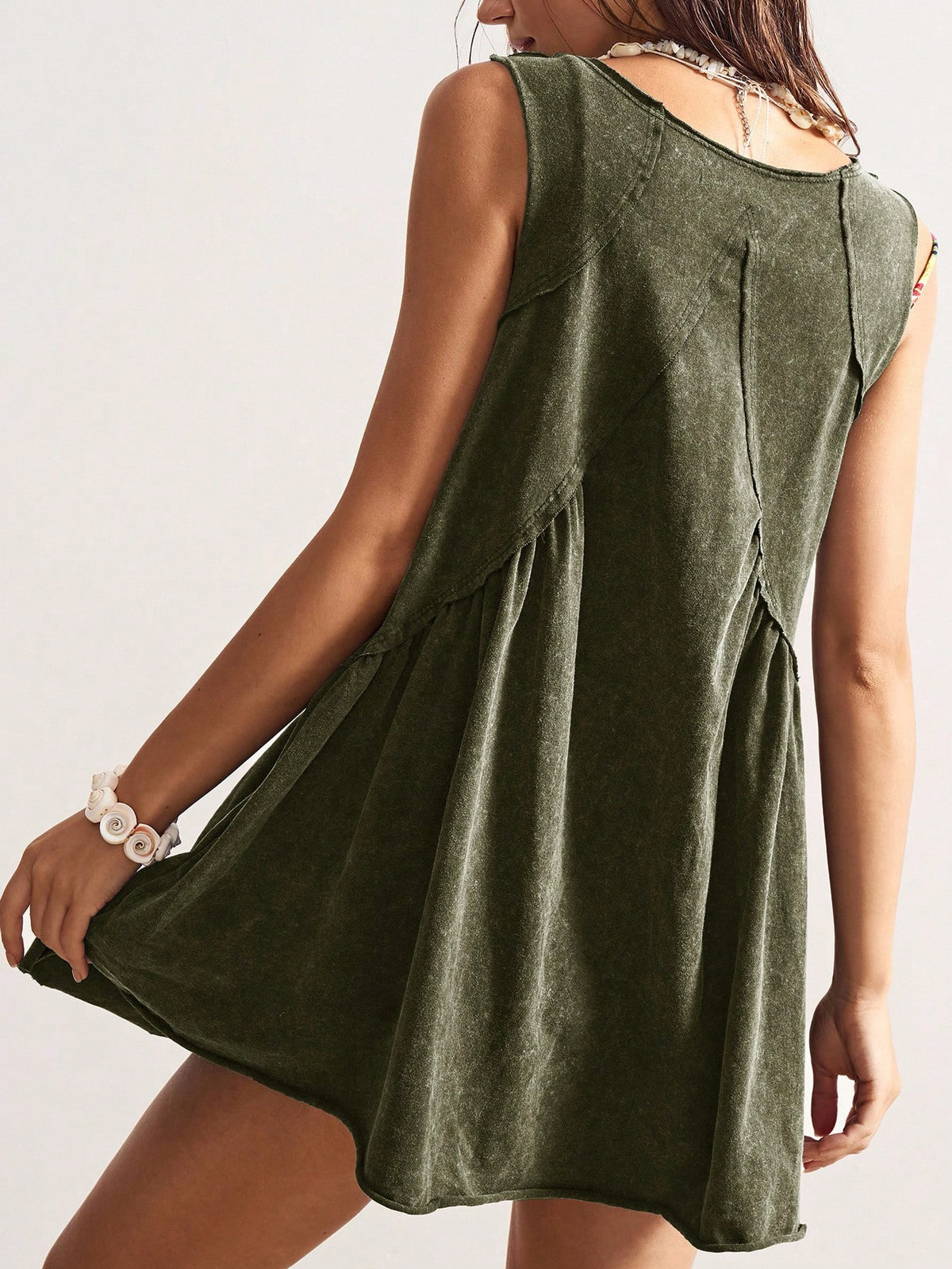 Bohemela Casual Solid Color V-Neck Loose Knit Mini Dress For Women,Summer Dresses For Women - image 20