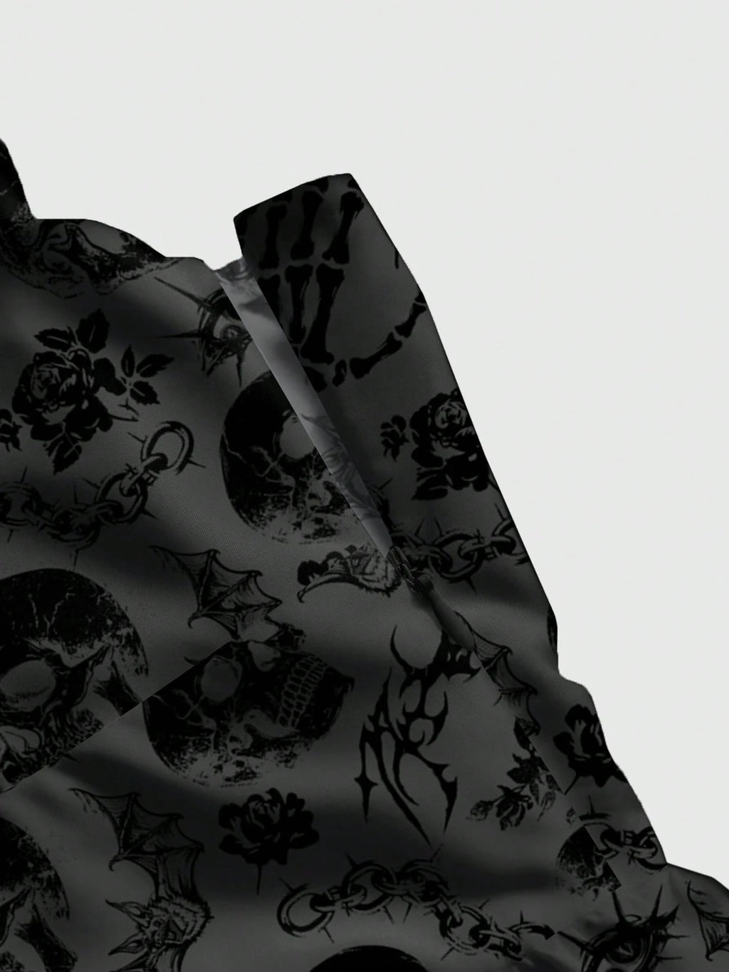 Fairycore Spring/Summer Vacation Flower Black Romantic Bohemian Butterfly, Moth, Leaf Print Sleeveless - image 11