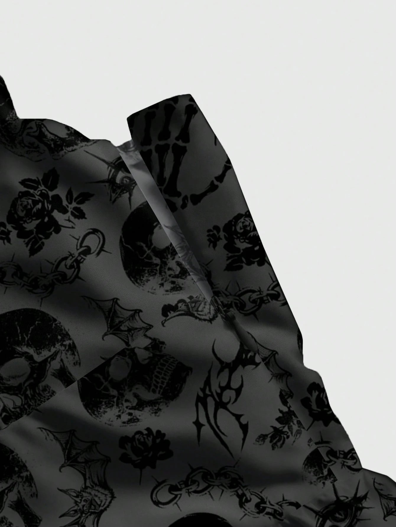 Fairycore Spring/Summer Vacation Flower Black Romantic Bohemian Butterfly, Moth, Leaf Print Sleeveless - image 11