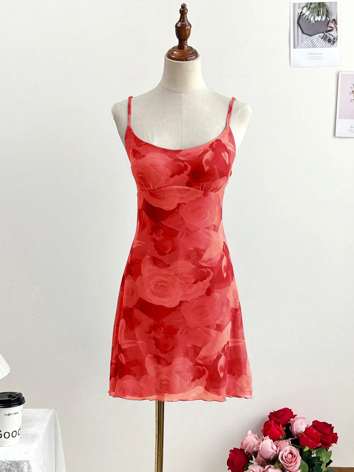 There Are Beachwear, And Buscar. Floral Fitted Dress, Camisole Slip