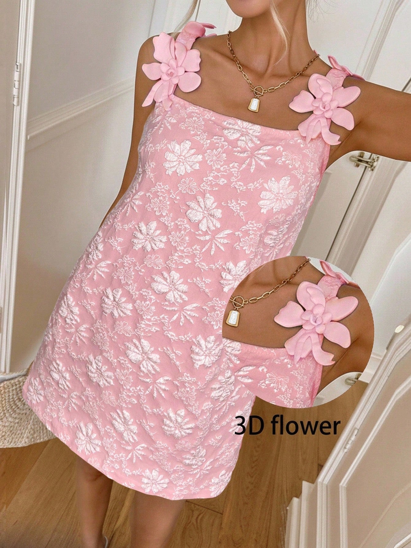 Easowa Women's White Summer Elegant Romantic Wedding Casual Floral