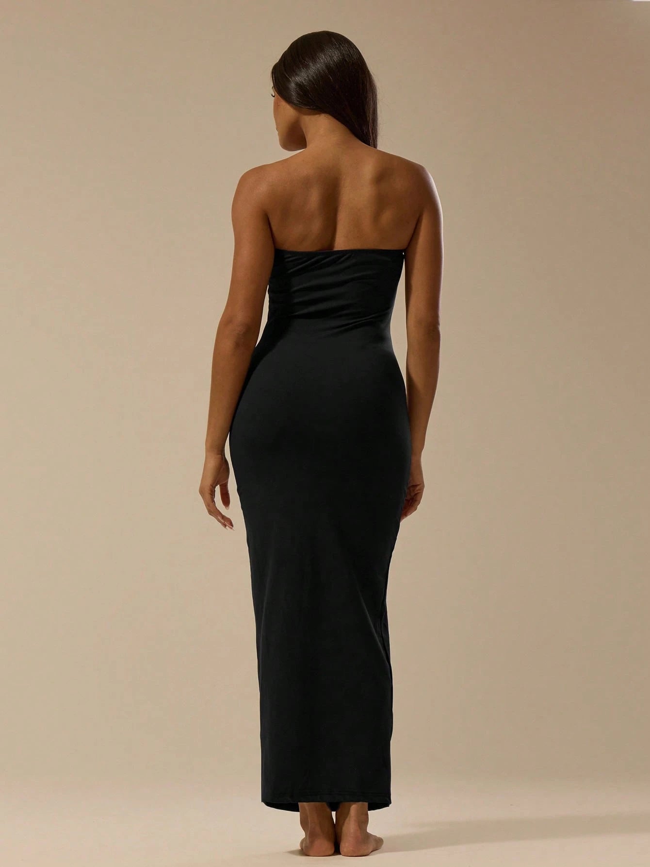 MUSERA ESSENTIALS Soft Touch Bandeau Fitted Dress Basic Spring Summer Cute Ibiza Beach Vacation Holiday - image 3