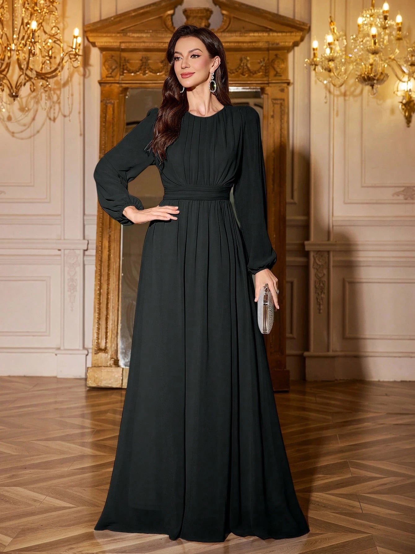 Volly Toych Elegant And Graceful Chiffon Bridesmaid Dress, Unlined