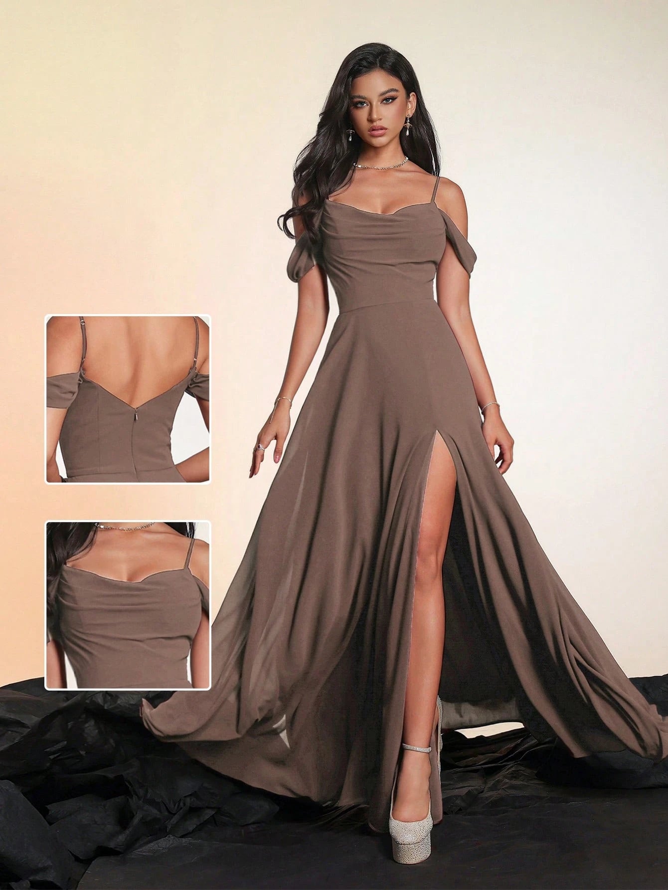 Smilprince Luxury Premium Long Formal Dress, Bridesmaid Dress Wedding Spring - image 9