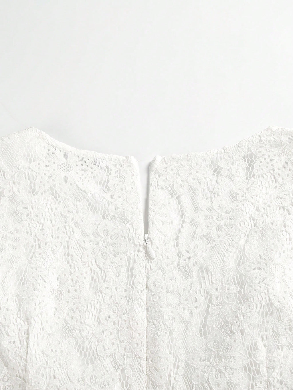 Floral Lace Dress, Chiffon Long Sleeve V-Neck Design, Suitable For Weddings Or Formal Occasions | Delicate - image 9