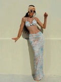 Spring/Summer Vacation, Hawaiian Style, Sexy Tie-Dye Halter Neck
