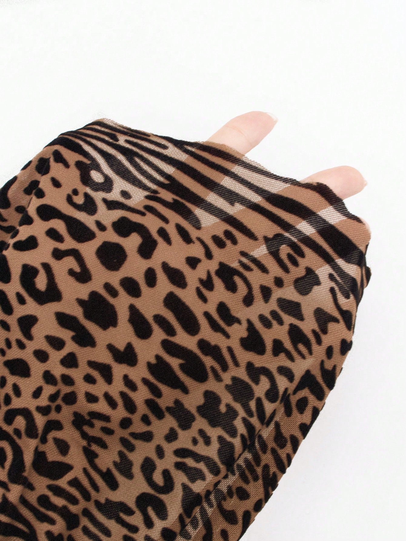 Sexy Fashionable Leopard Print Elegant Long Sleeve Dress Casual Black