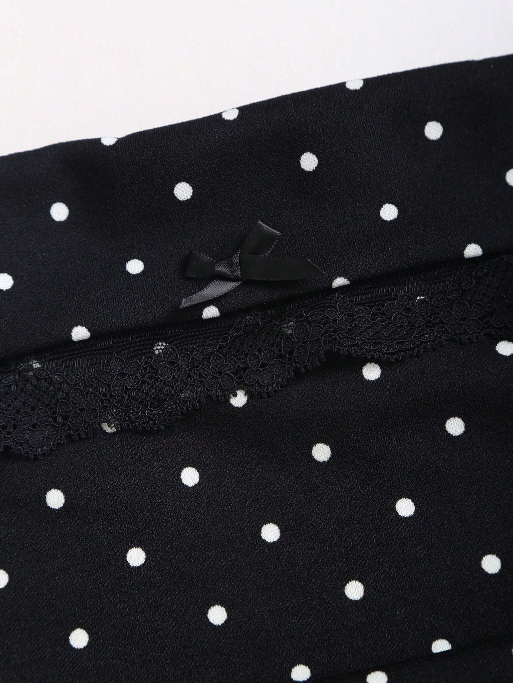 Sweetra Black And White Polka Dot Summer Cute Picnic Dress,French