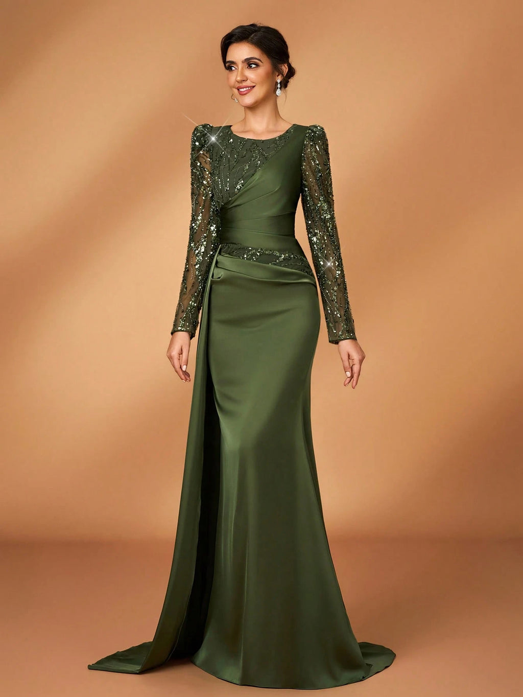 Serin Elegant Sequin Floor-Length Formal Dress For Mother Of The Bride - image 12