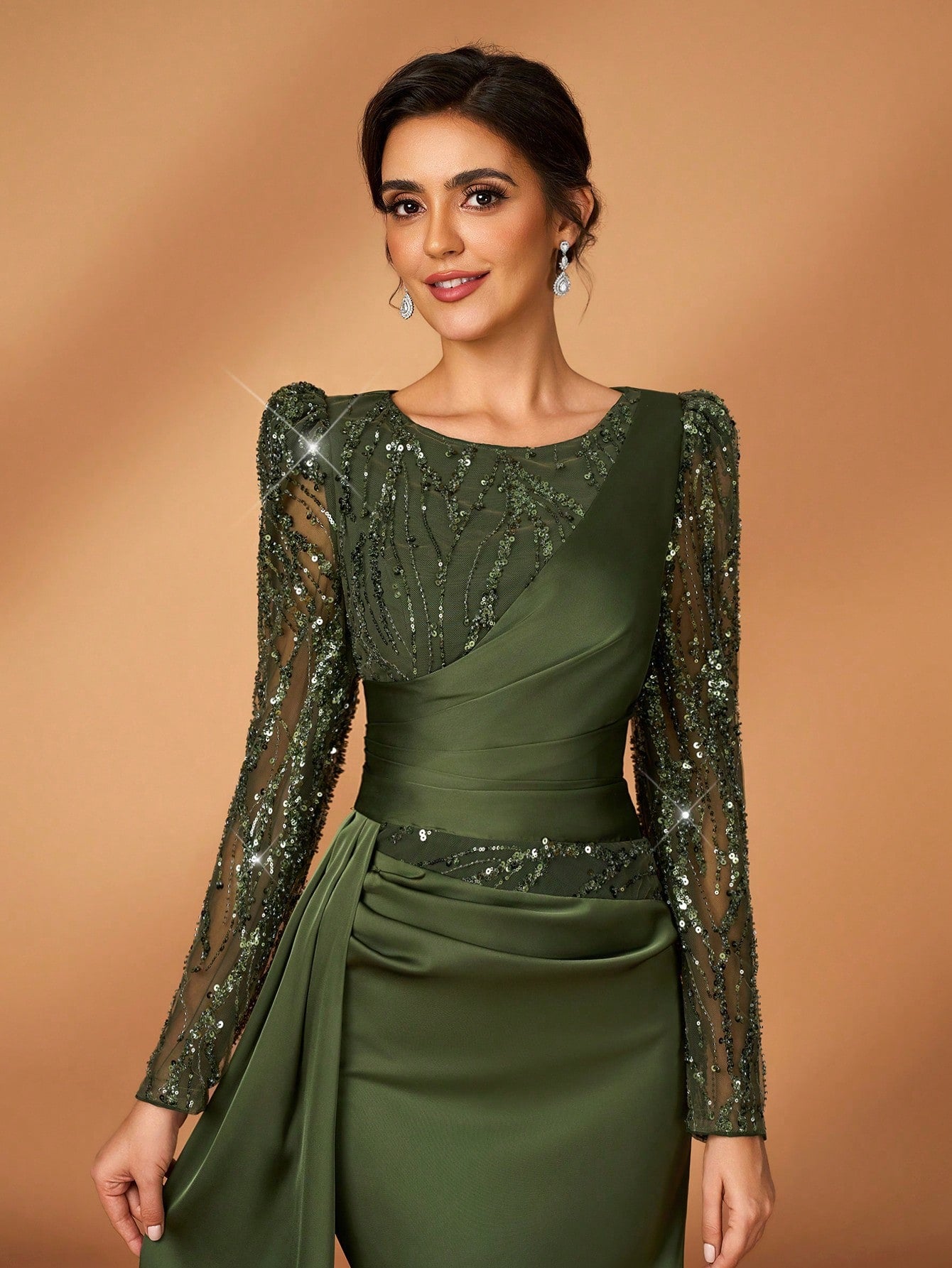 Serin Elegant Sequin Floor-Length Formal Dress For Mother Of The Bride - image 8