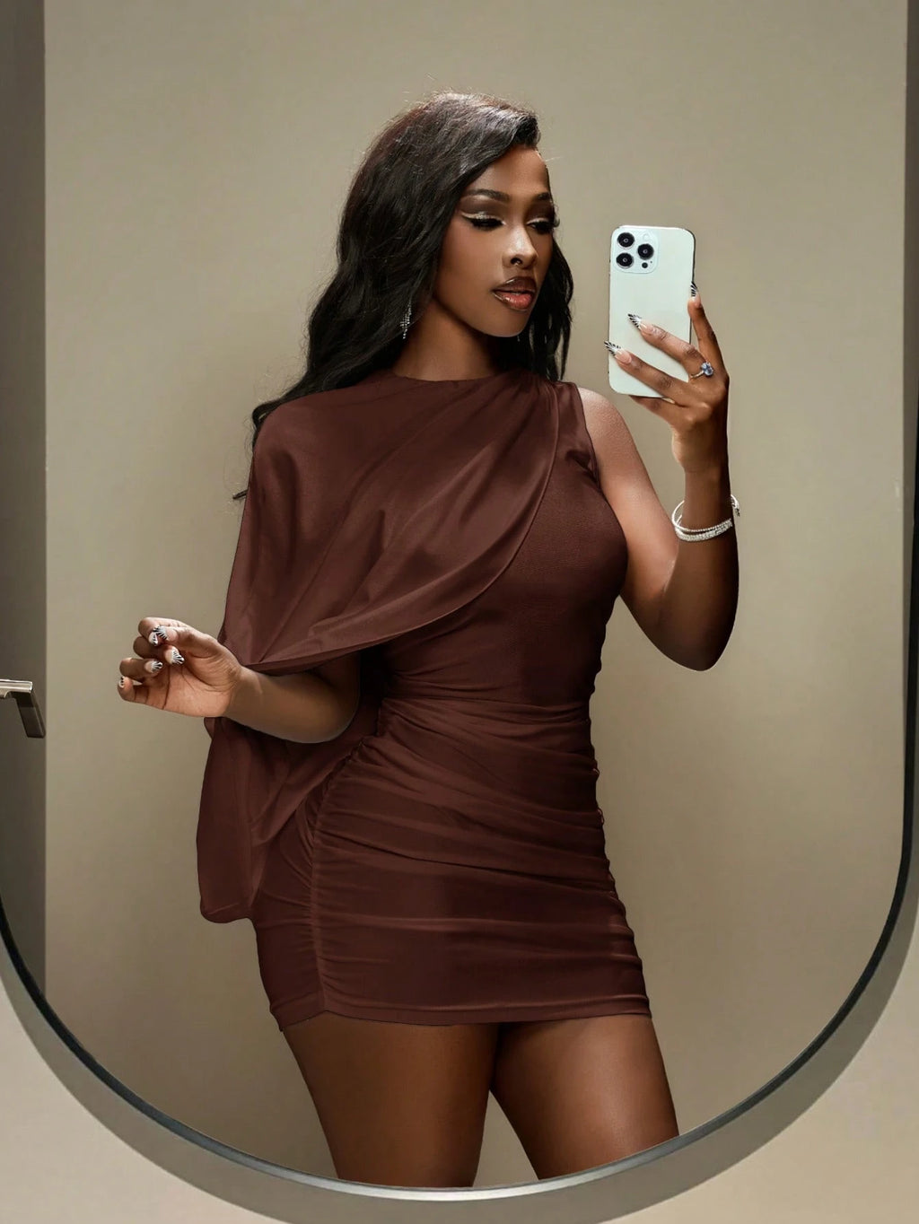 Slaydiva Fashion Lady Celebrity Elegant Party Birthday Bar Nightclub Dating Sisters Gathering One Shoulder - image 15