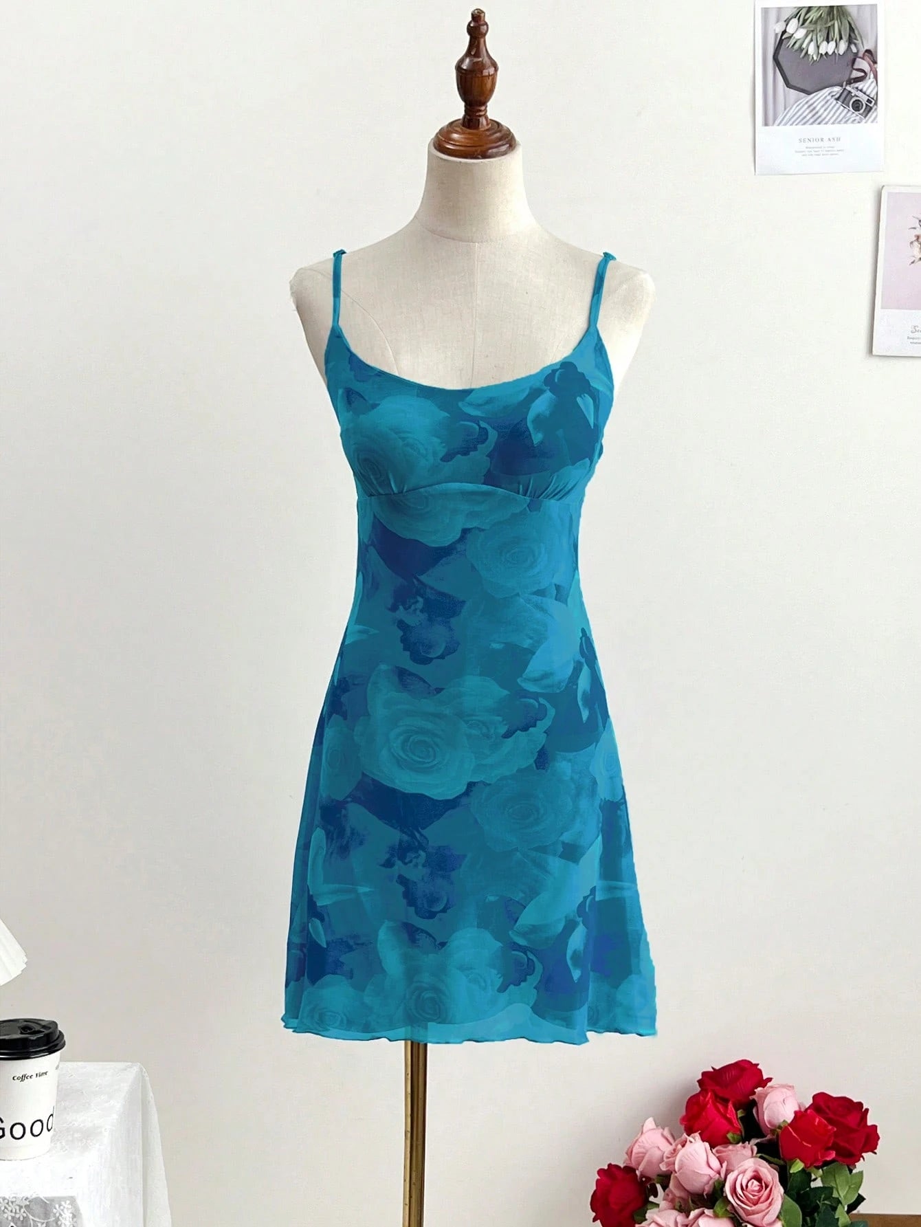 There Are Beachwear, And Buscar. Floral Fitted Dress, Camisole Slip