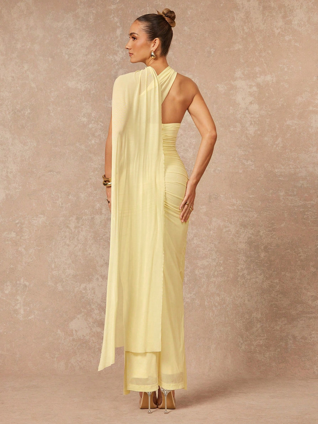 Lumalex Women's Pale Yellow Elegant Summer Dinner Birthday Mother Of