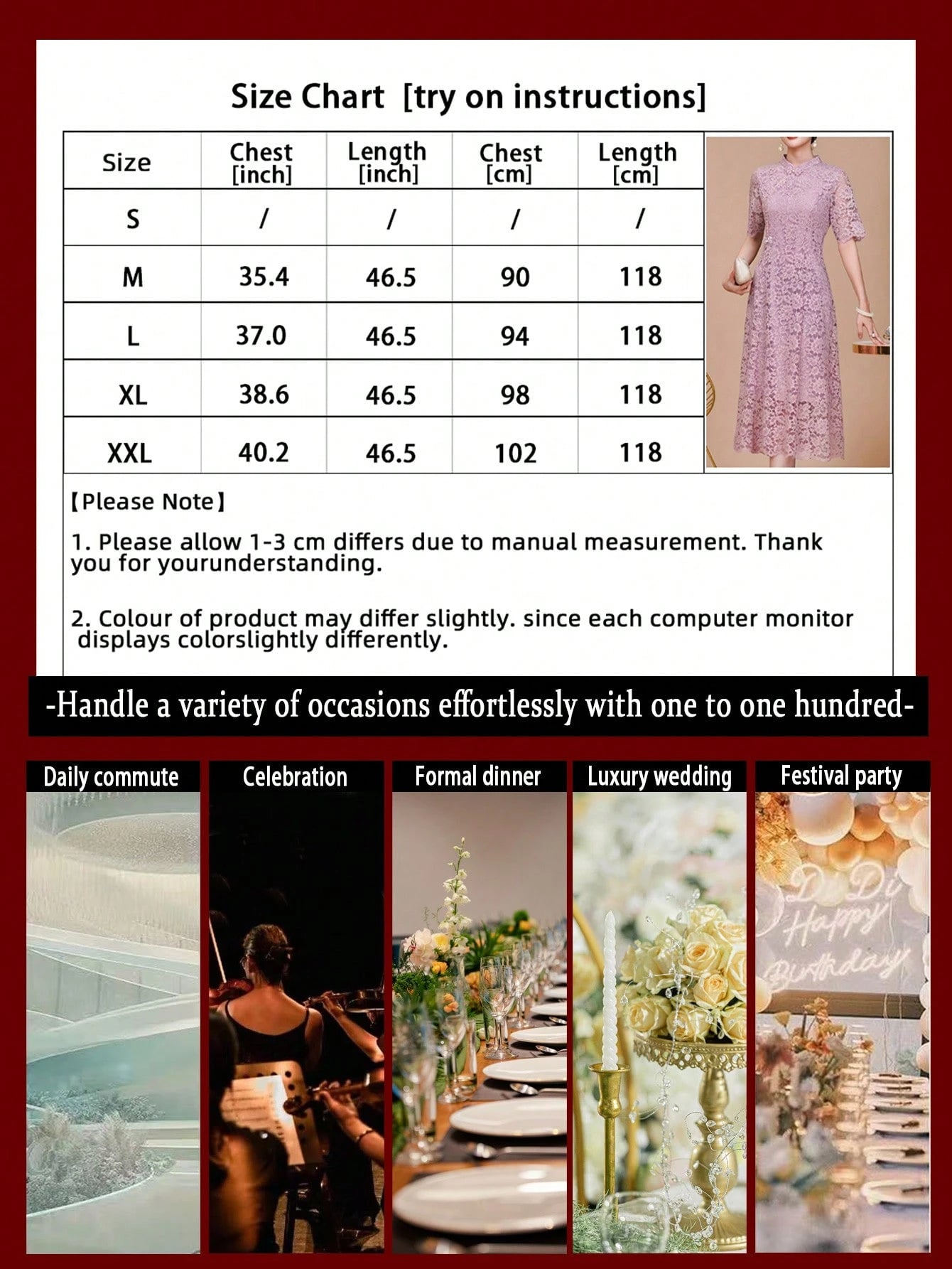 Exquisite And Delicate Short-Sleeved Lace Dress, A Luxurious Mother's Evening Gown, Suitable For - image 10