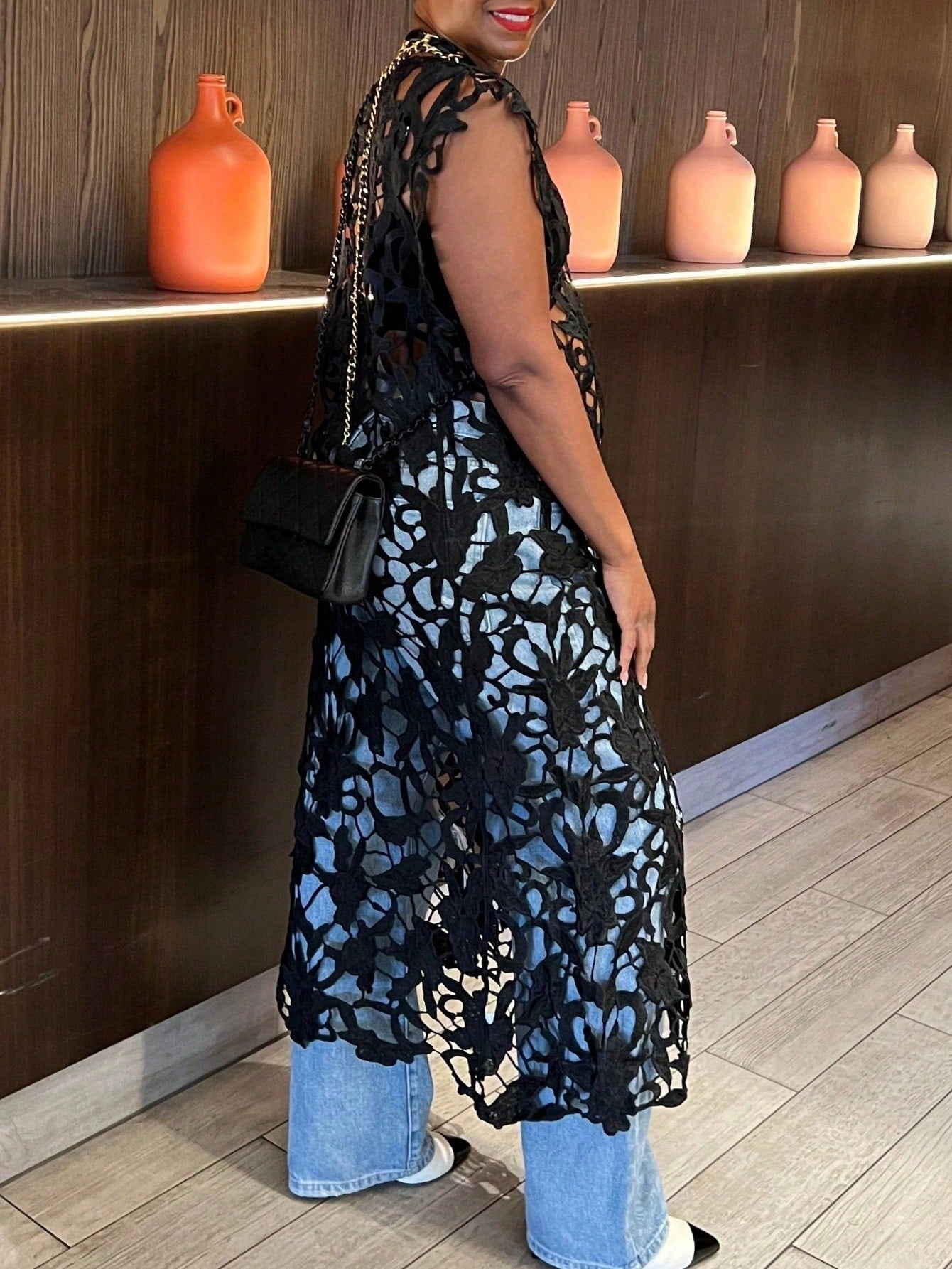 Women's Elegant Cutout Sleeveless Dress: Asymmetric Hem - For Daily, Commute, Travel & Outings - image 4