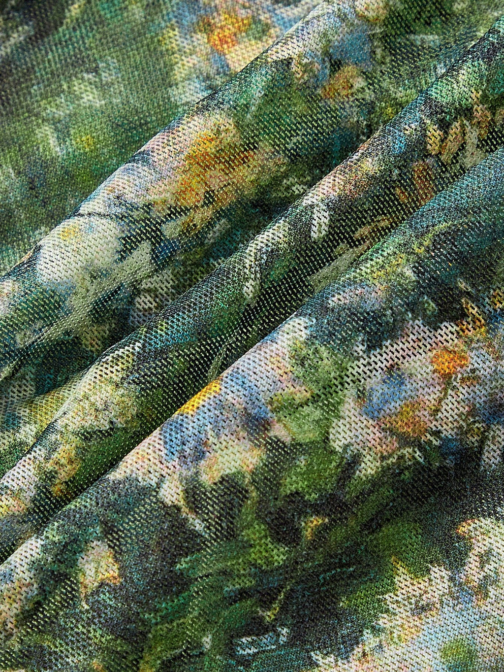 Skyraze Women's Green Floral Oil Painting Ruched Bodycon Cami Dress,Summer Holiday,Casual - image 16