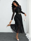 Women's Elegant Sexy Romantic Vintage Polka Dot Double-Layer Bow