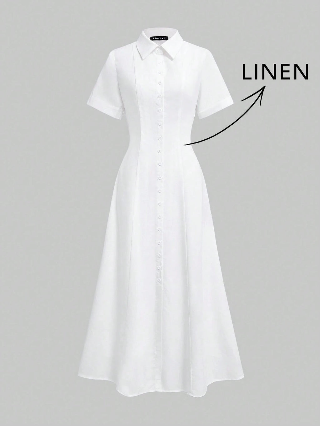 Elegant Linen Casual Commute Minimalist Office Daily Linen Dress, Summer Dresses, Elegant Dresses For Women, - image 7