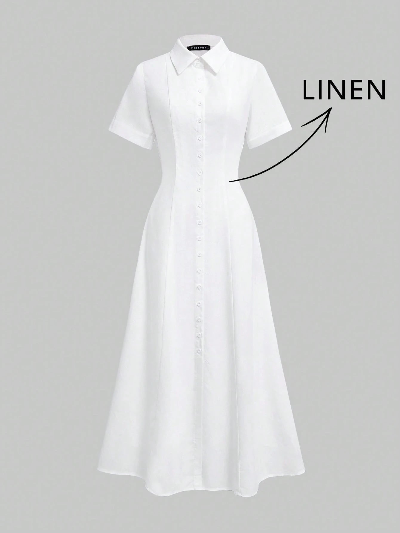 Elegant Linen Casual Commute Minimalist Office Daily Linen Dress, Summer Dresses, Elegant Dresses For Women, - image 7