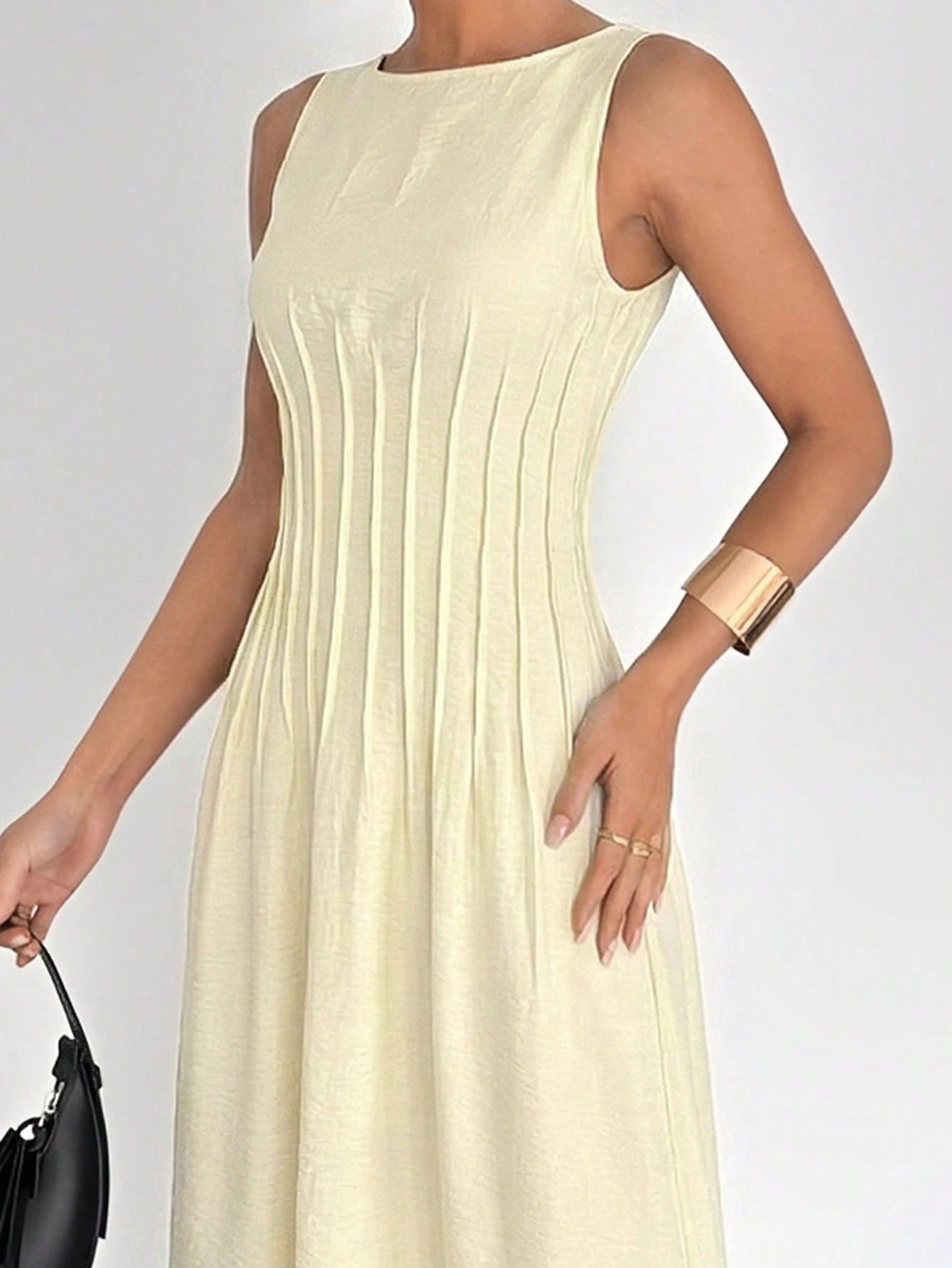 Siren Gaze New Summer Waist Ruched A-Line Long Dress, Slimming,Summer