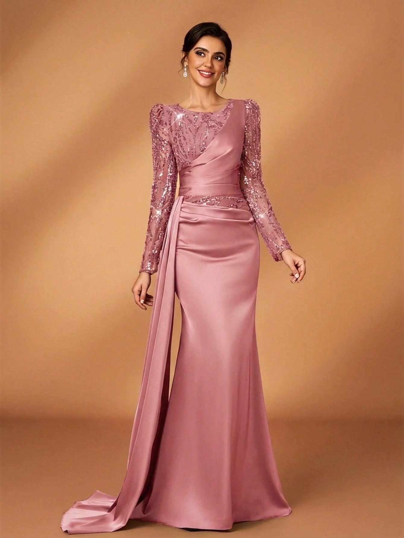 Serin Elegant Sequin Floor-Length Formal Dress For Mother Of The Bride - image 18