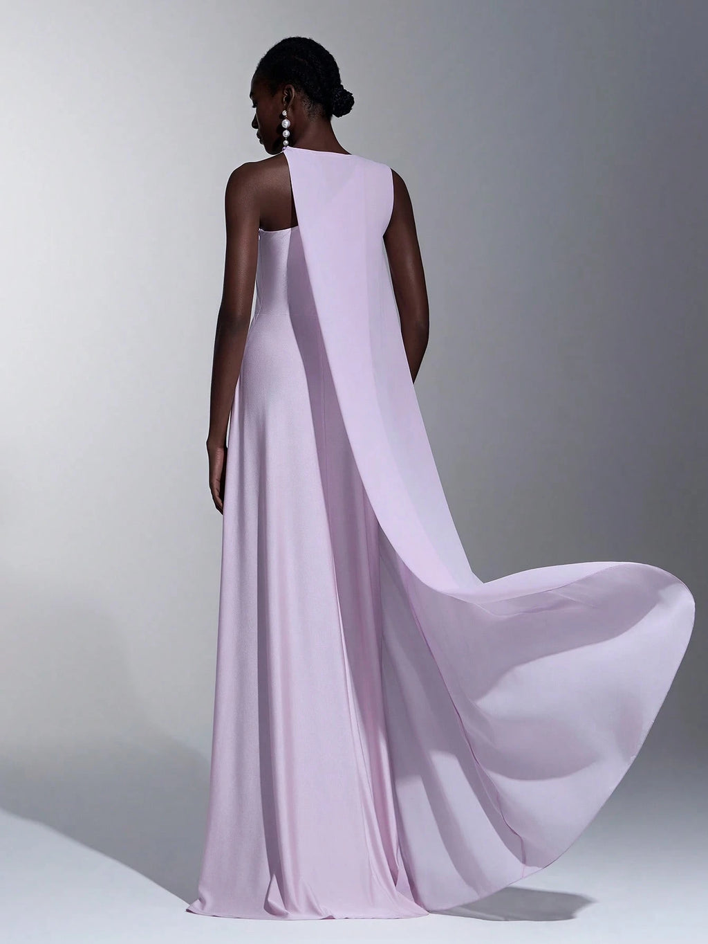 Elitara Elegant,Lavender Summer Round Neck A-Line Long Dress,Stylish Lilac Purple Party Wedding Guest Dress - image 9