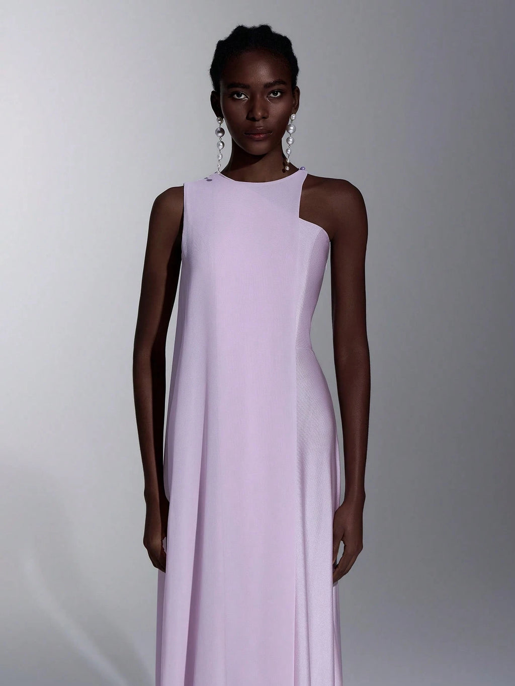 Elitara Elegant,Lavender Summer Round Neck A-Line Long Dress,Stylish Lilac Purple Party Wedding Guest Dress - image 10