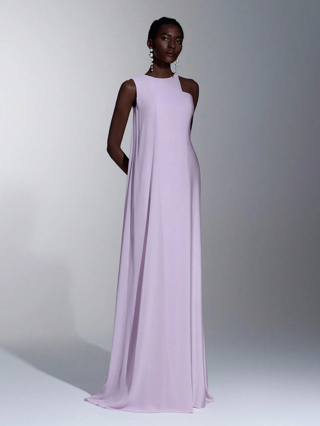 Elitara Elegant,Lavender Summer Round Neck A-Line Long Dress,Stylish Lilac Purple Party Wedding Guest Dress - image 11