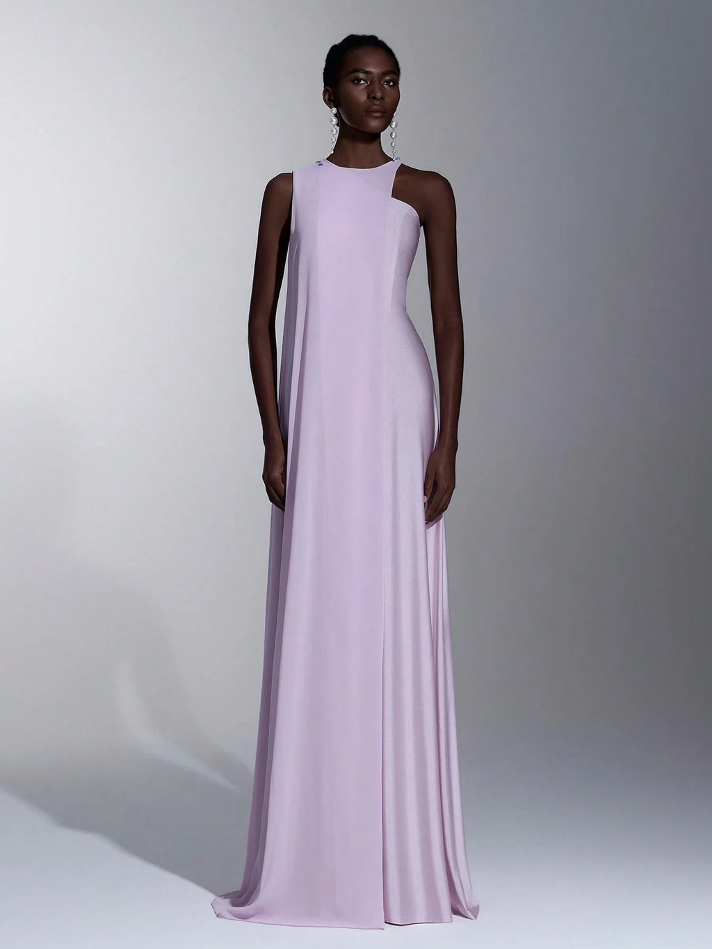 Elitara Elegant,Lavender Summer Round Neck A-Line Long Dress,Stylish Lilac Purple Party Wedding Guest Dress - image 12