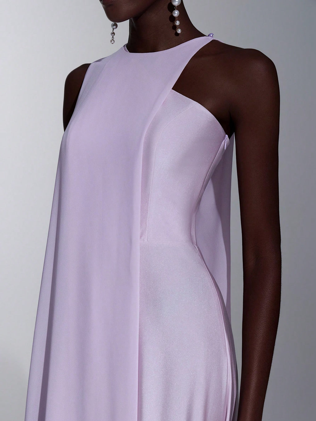 Elitara Elegant,Lavender Summer Round Neck A-Line Long Dress,Stylish Lilac Purple Party Wedding Guest Dress - image 14