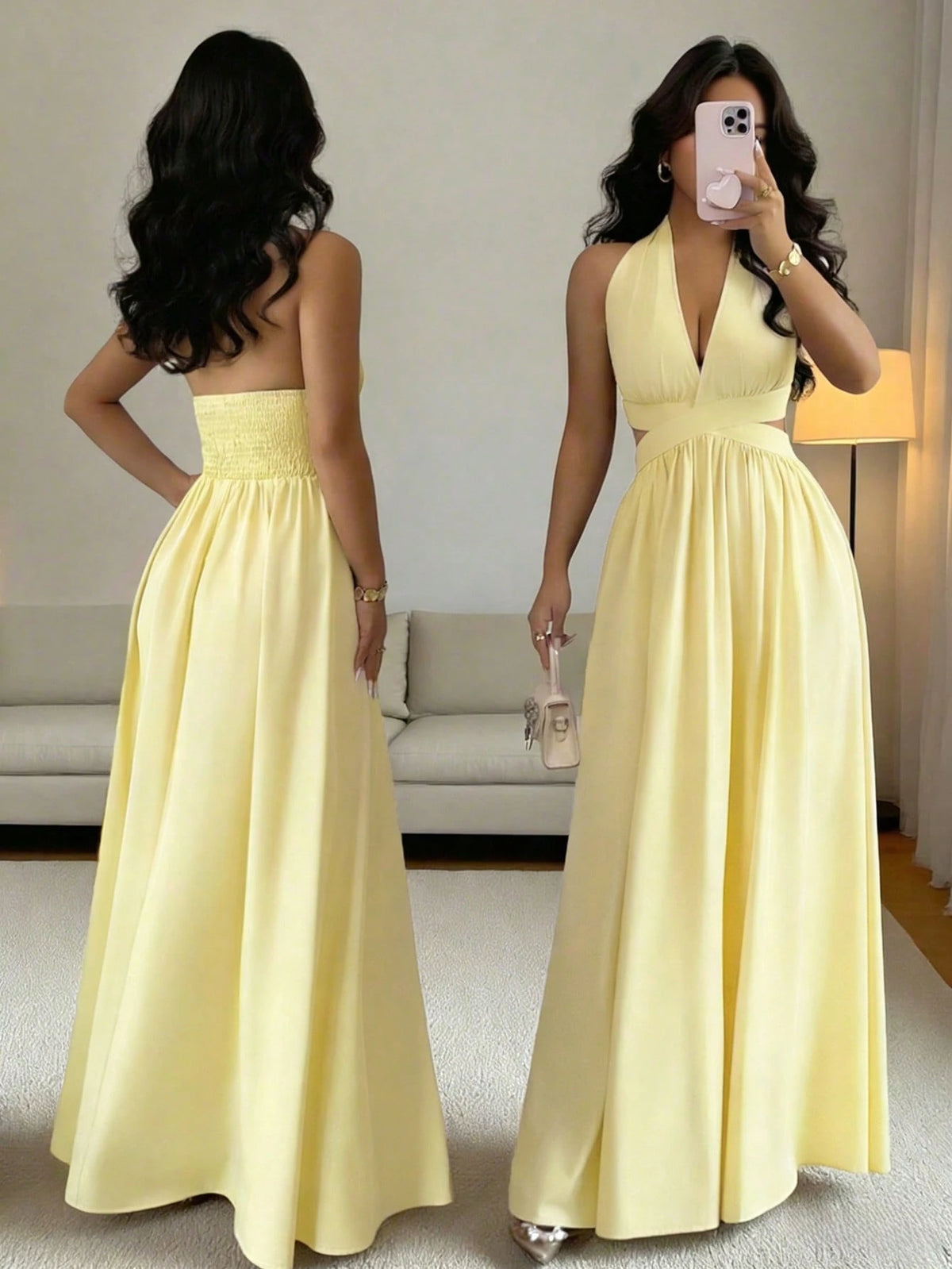 Women's Lilac Purple Elegant Party Dress