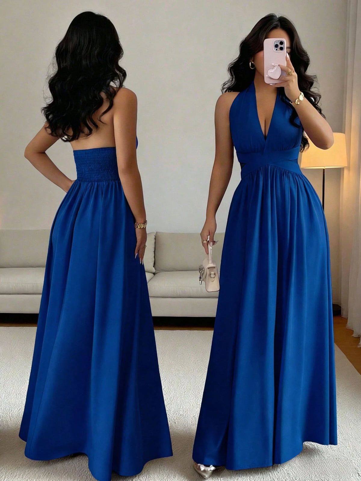 Women's Lilac Purple Elegant Party Dress