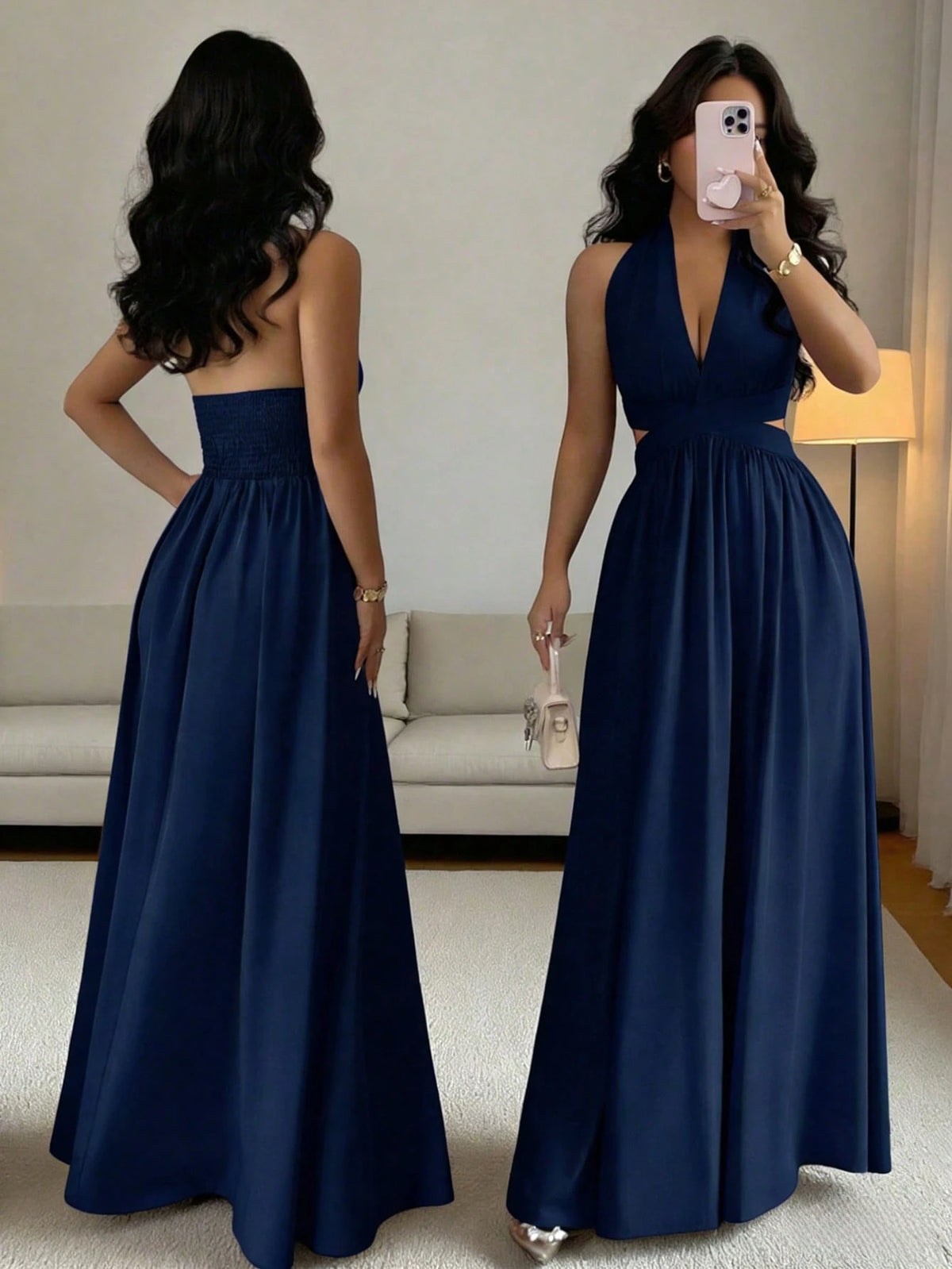 Women's Lilac Purple Elegant Party Dress