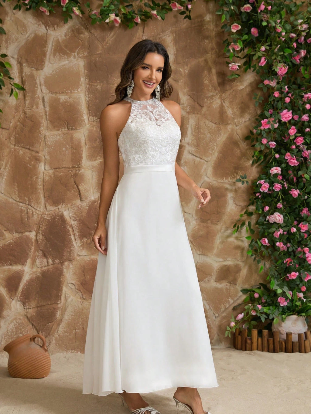 YUMIBRAVO Romantic Appliques Wedding Dresses Bride, Off-Shoulder Wedding Dress For Bride, Hollow-Out Wedding - image 10