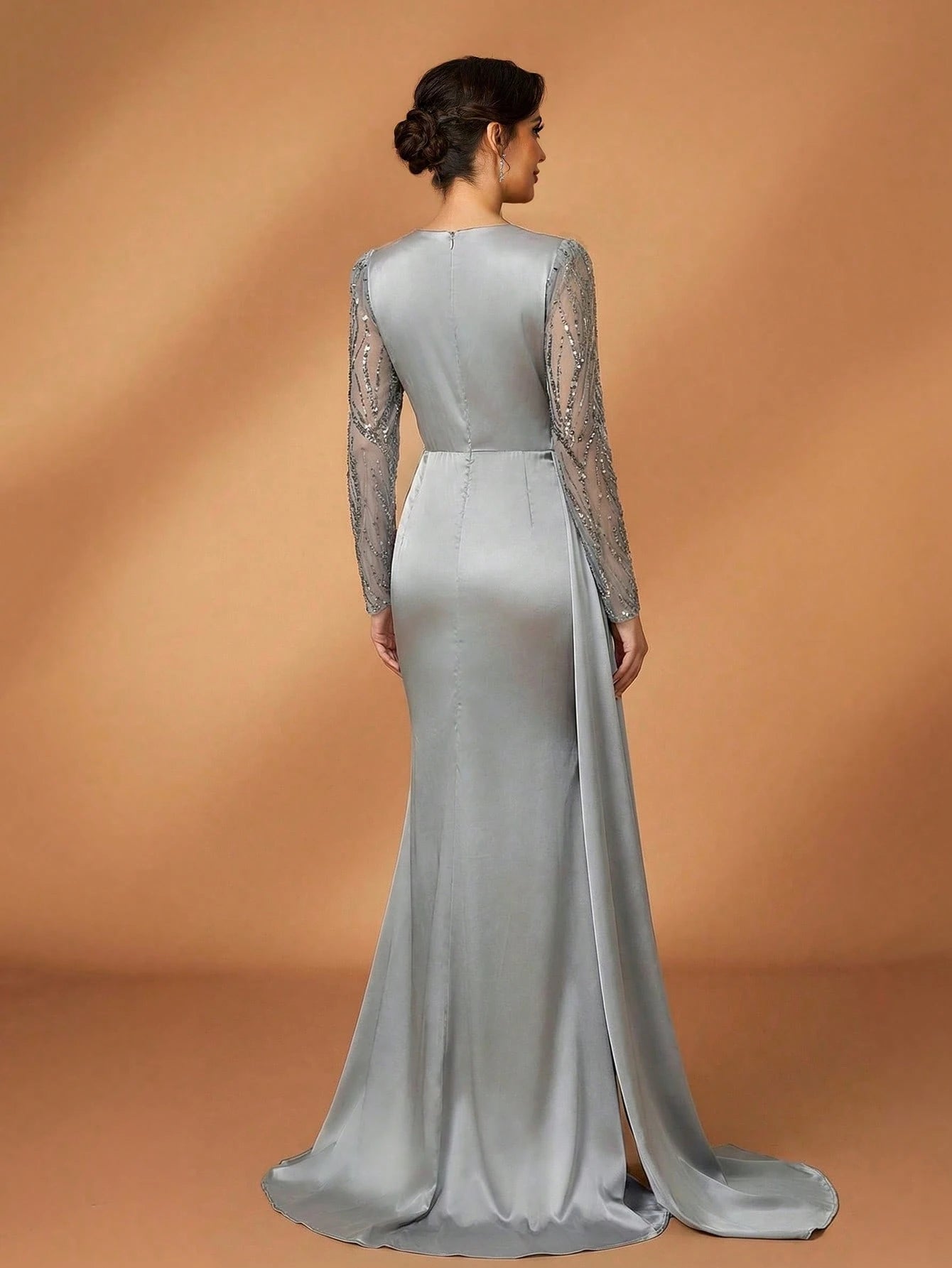 Serin Elegant Sequin Floor-Length Formal Dress For Mother Of The Bride - image 2