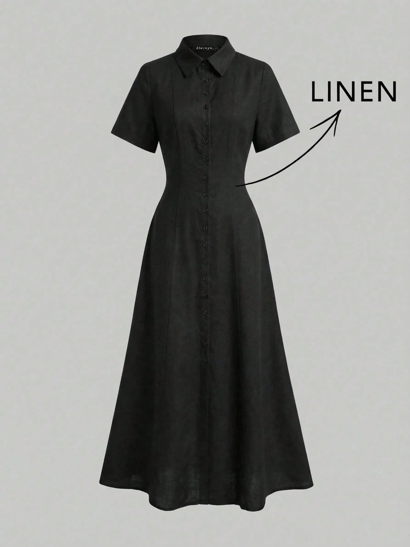 Elegant Linen Casual Commute Minimalist Office Daily Linen Dress, Summer Dresses, Elegant Dresses For Women, - image 16