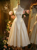 MOD Women's Romantic Floral Print Halter Mid-Length Dress Vintage, Wedding Guest Dress
