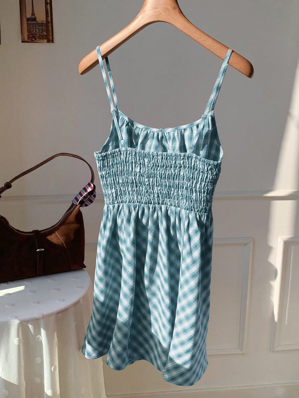 EZwear Pale Yellow Woven Slip Dress For Women, Romantic,Casual