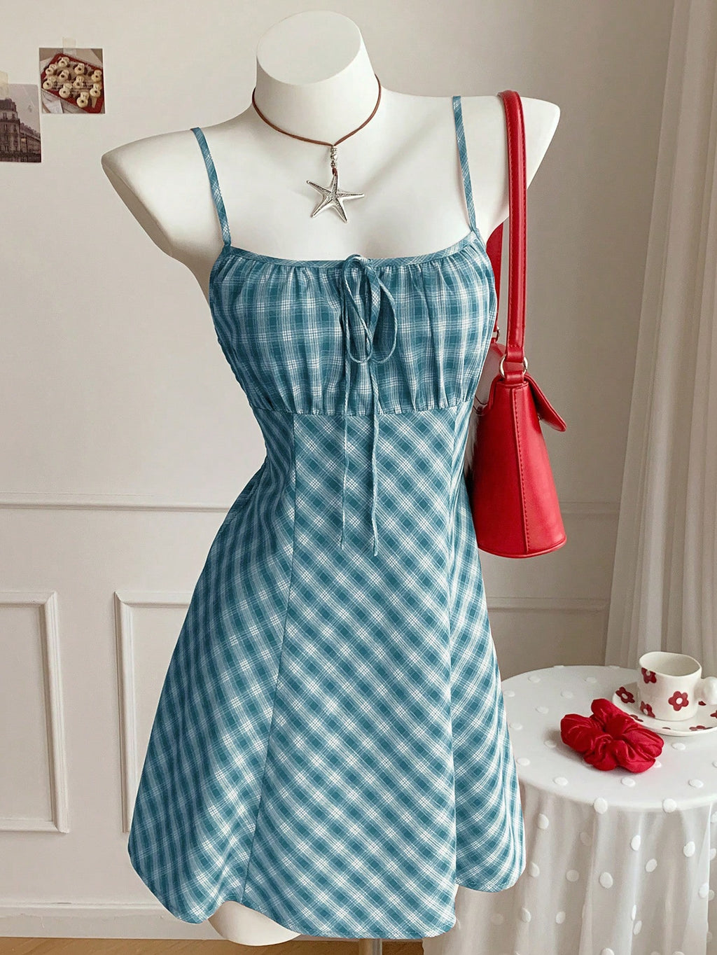 EZwear Pale Yellow Woven Slip Dress For Women, Romantic,Casual