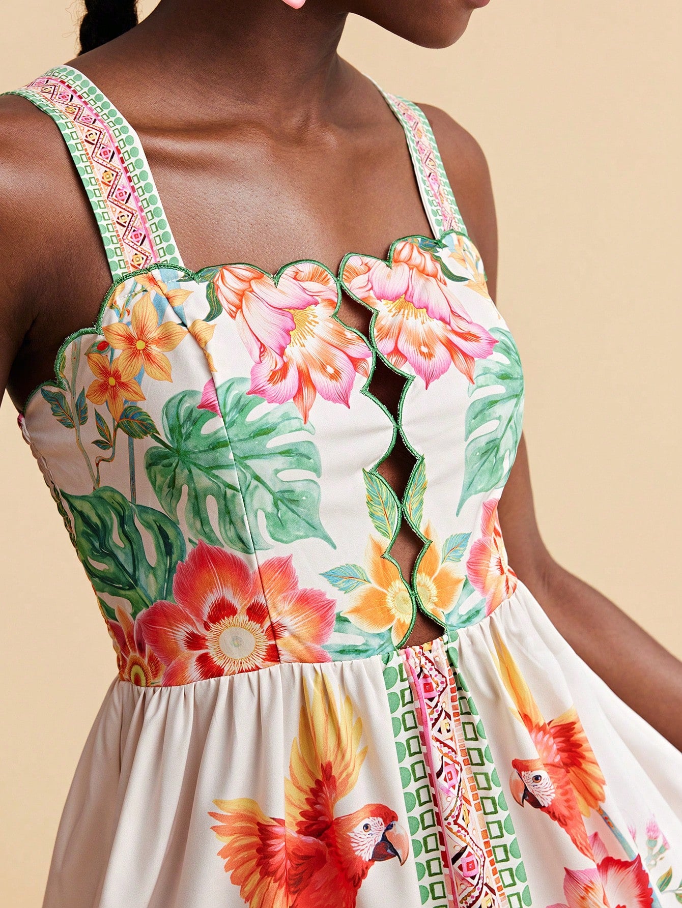 Travachic White And Blue Floral,Summer,Boho,Holiday,Tea Party,Holiday