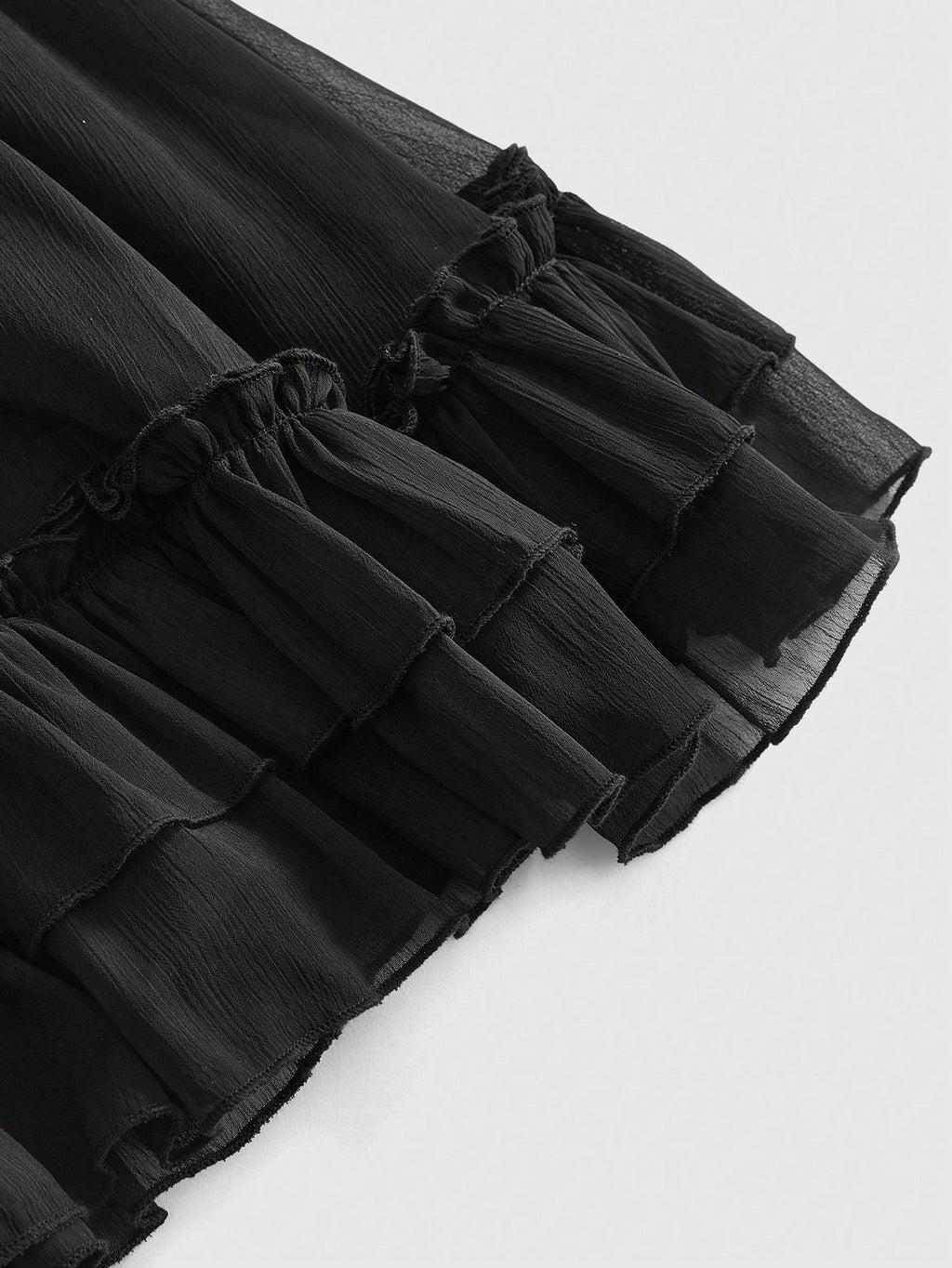 Goth Women's Lace Trim Lace-Up Ruched Casual Date Short Strap Dress
