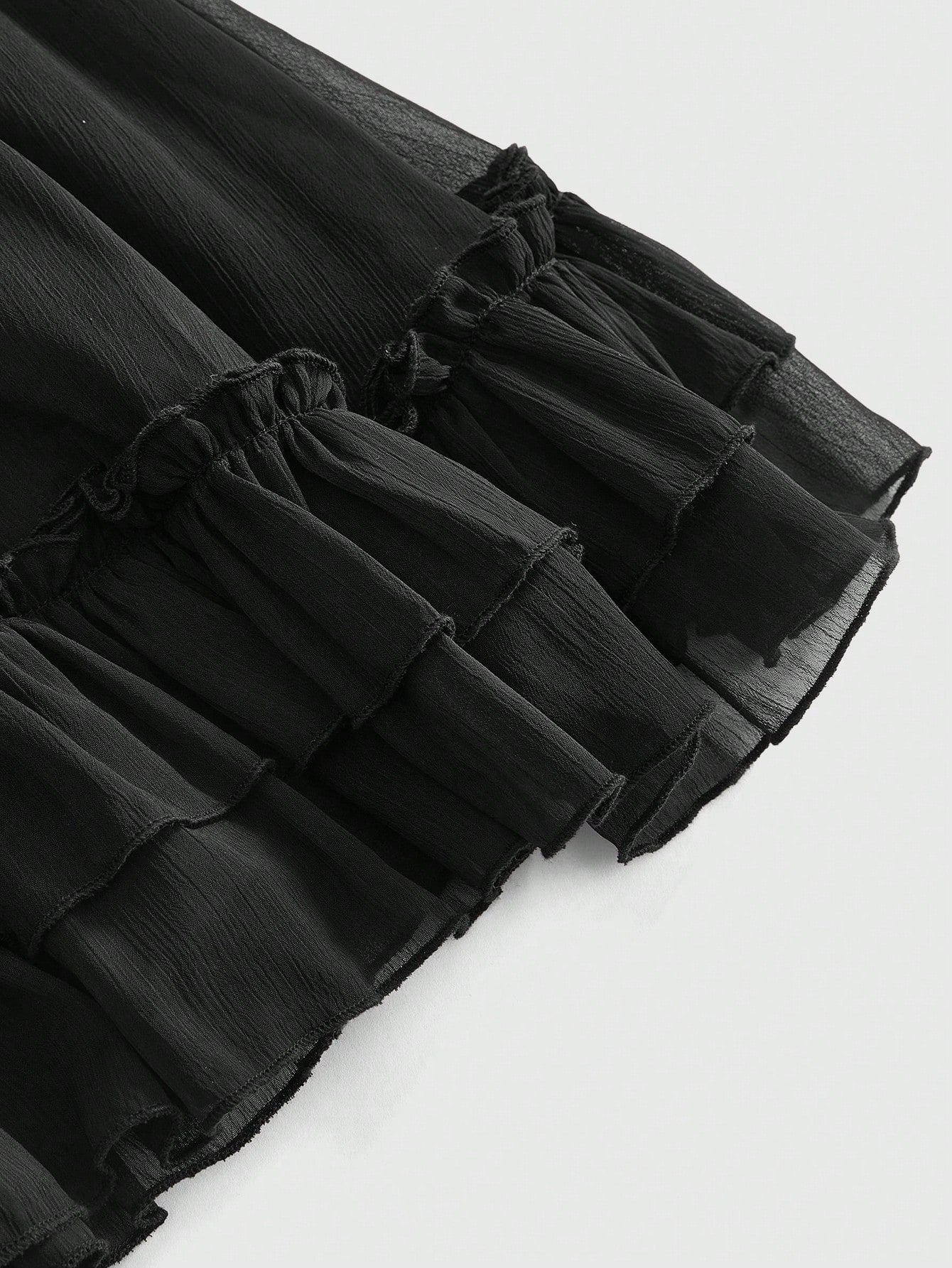 Goth Women's Lace Trim Lace-Up Ruched Casual Date Short Strap Dress