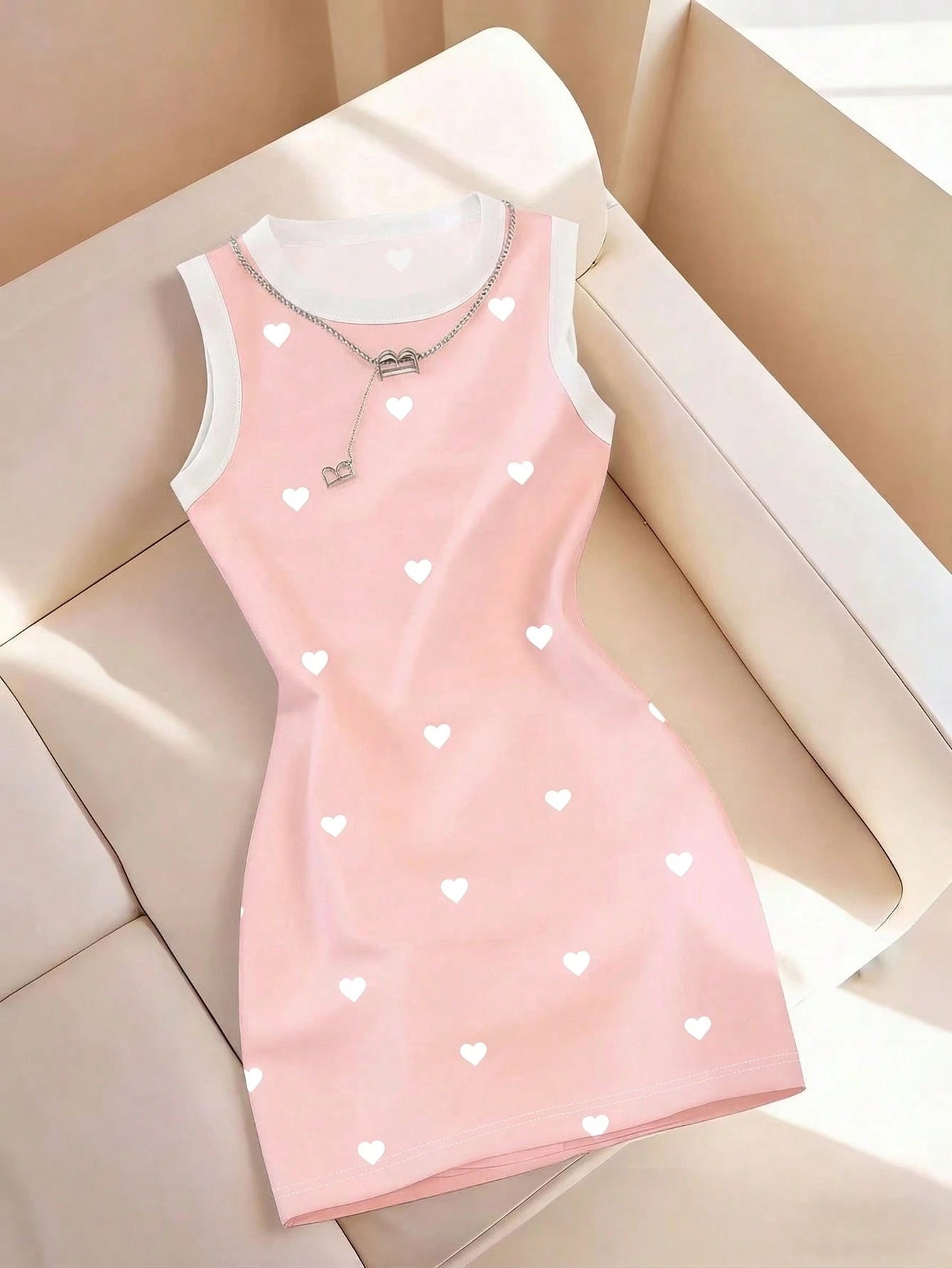 Resyla Casual Vintage Khaki & Light Color Floral Print Dress
