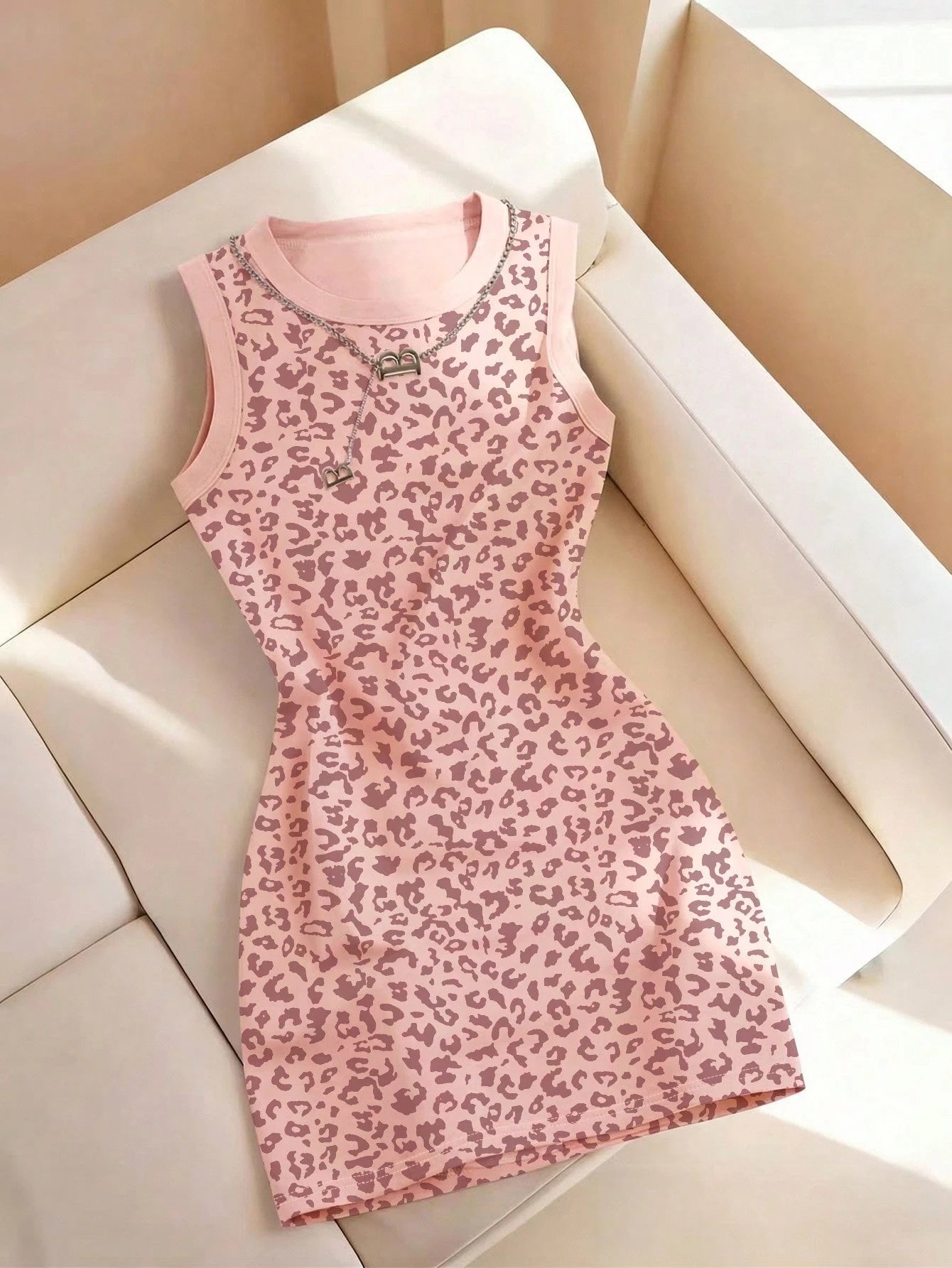 Resyla Casual Vintage Khaki & Light Color Floral Print Dress
