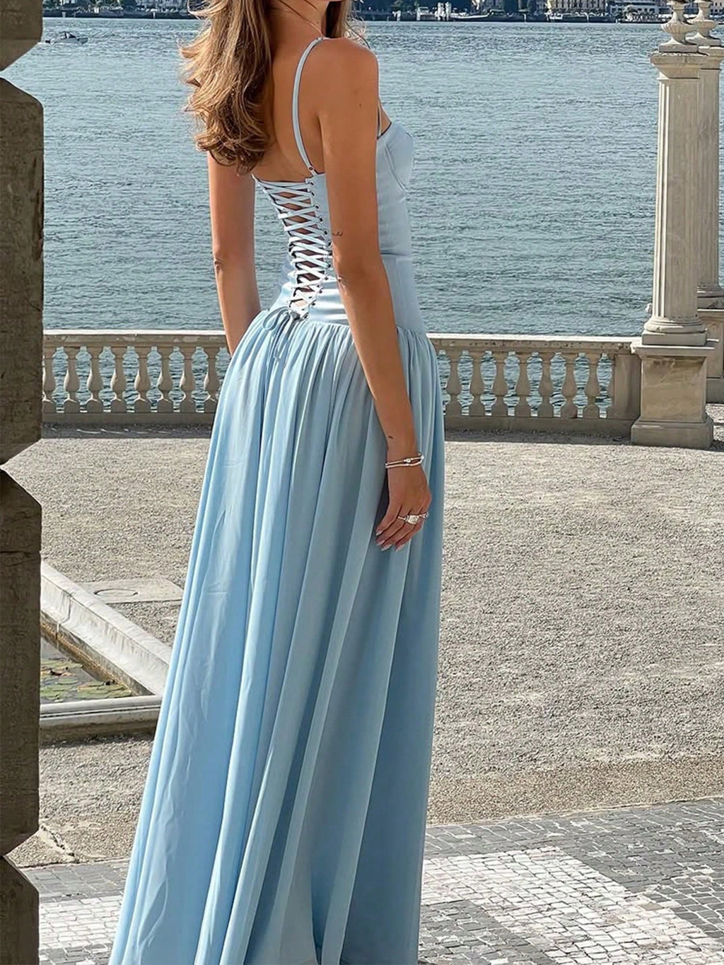 Elegant Romantic Pleated Midi Dress, Suitable For Casual, Date,