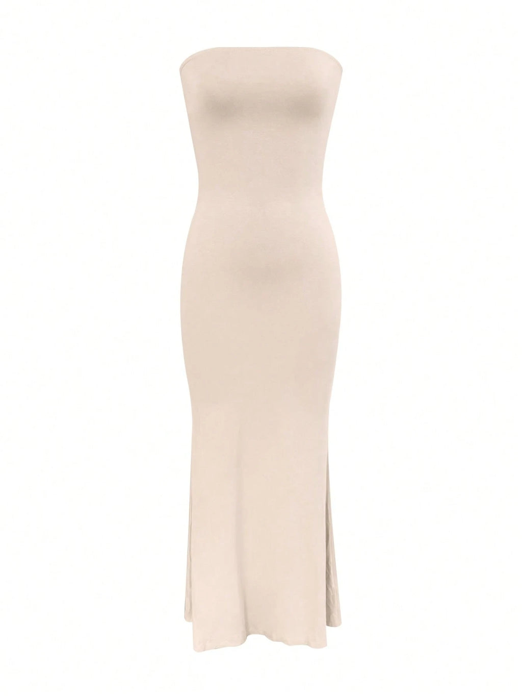 LovelyWholesale Women's Sexy Strapless Slimming Sheer Long Black