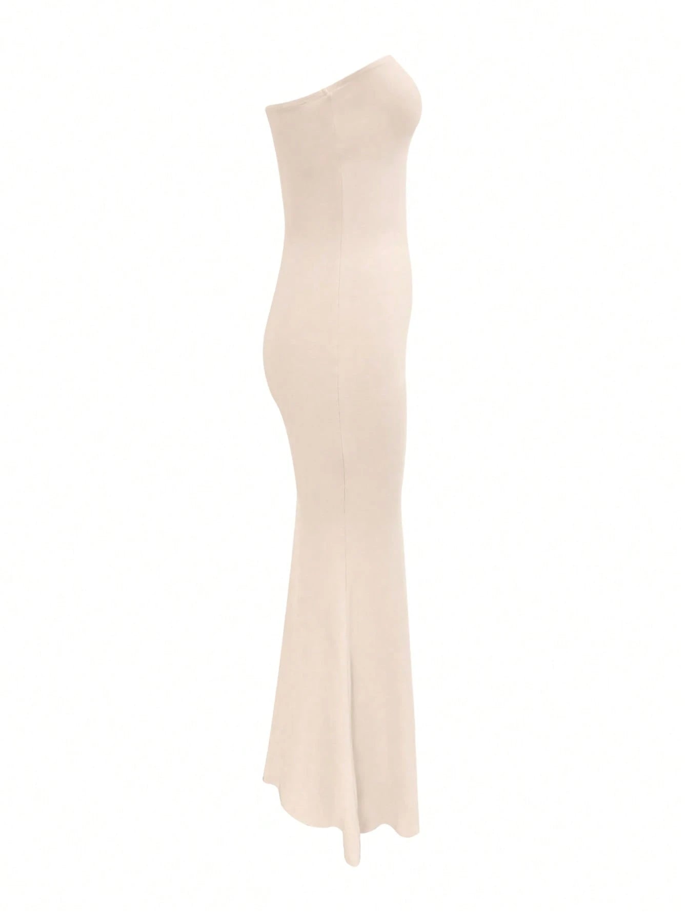 LovelyWholesale Women's Sexy Strapless Slimming Sheer Long Black