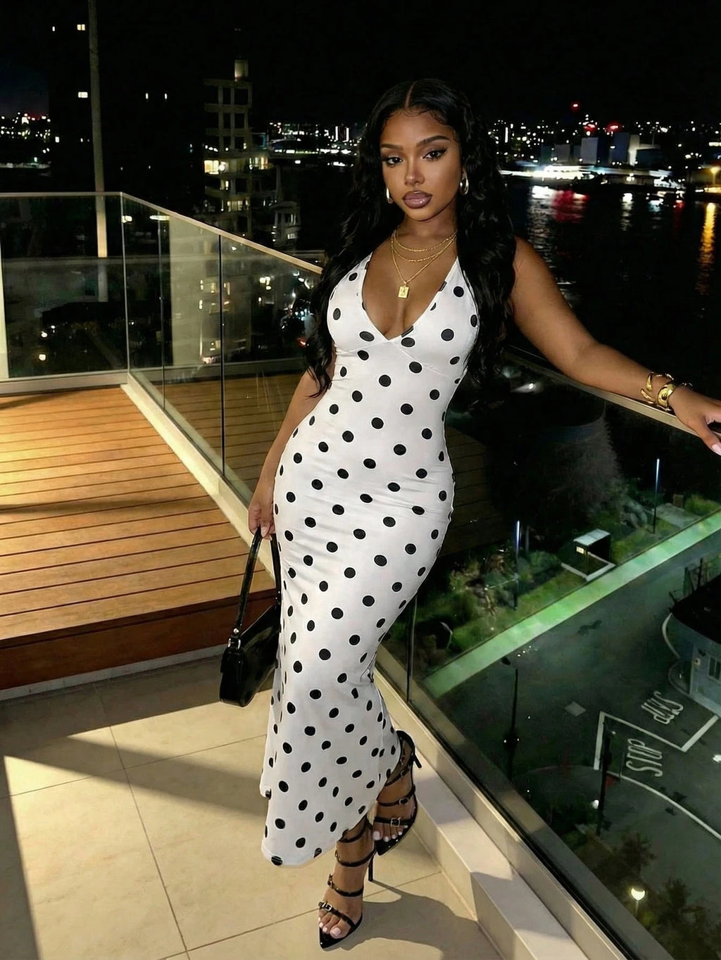 Slaydiva Deep V Neckline, Sleeveless Design, Backless Design,