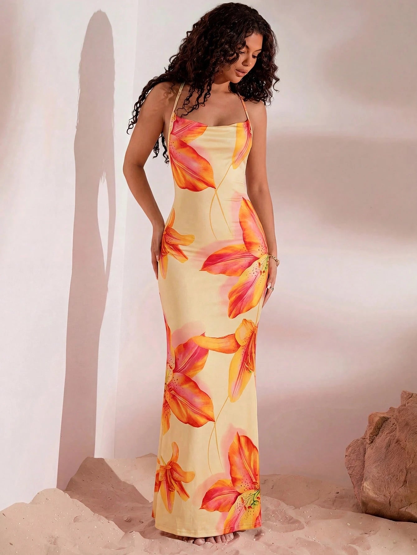 Opulessa Women's Bohemian Elegant Retro Black And Red Hibiscus Floral